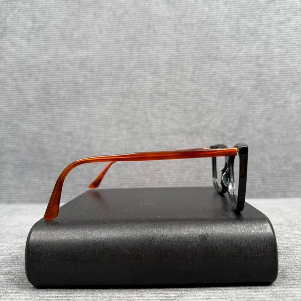 Gucci GG0025O 003 Black Amber Tortoise Cat Eye Eyeglasses Frames 56-14-140
